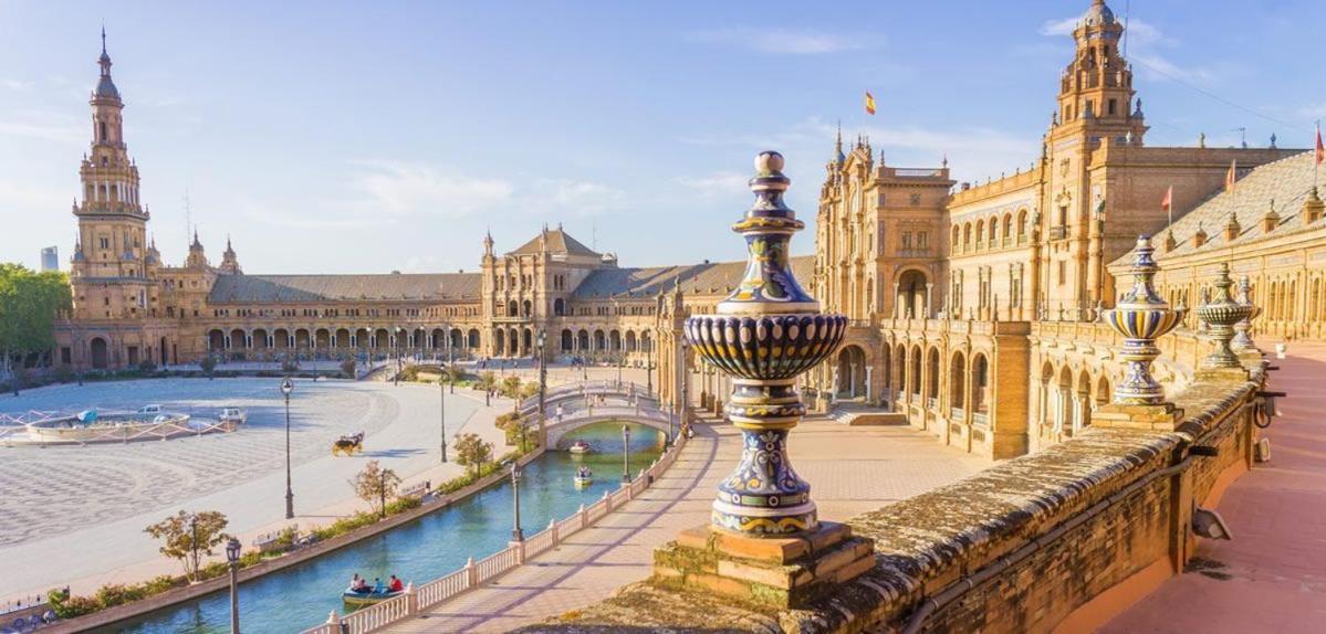 Plaza Espana, Acogedor Apartamento Con Patio 세비야 외부 사진
